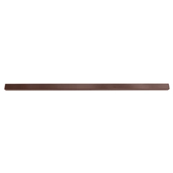 Post for fence segment HERVIN GARDEN with cover, 40x60 mm, h-1700 mm , Zn, brown
