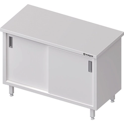 Stainless steel pass-through cabinet with sliding door 150x70 | Stalgast