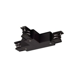 T-shaped connector for a 3-phase surface-mounted track, black SLV 175130
