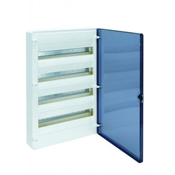 Golf surface-mounted switchgear IP40, transparent door,48 modular