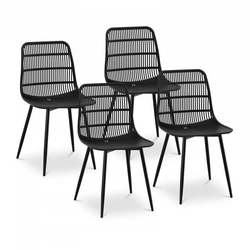 Chair - openwork backrest - black - 4 pcs.FROMM STARCK 10260135 STAR_SEAT_09