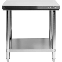 FOLDING WORK TABLE WITH SHELF 800 × 700 × H850MM YATO | YG-09006