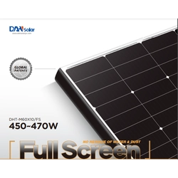 DAH napelem modul 460 W DHT-M60X10/FS Teljes képernyő / fekete keret / DAH460W