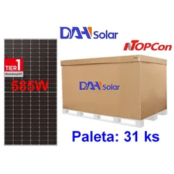 DAH päikeseenergia DHN-72X16(BW)-585 W paneelid, TopCon