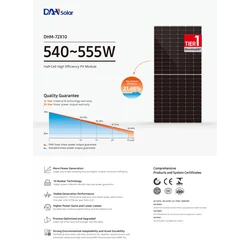 DAH saulės energija DHM-72X10-550W