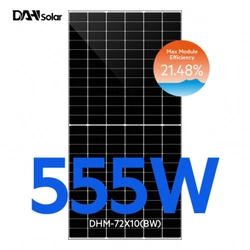 DAH saulės energija DHTM72X10 Visas kadras 555W