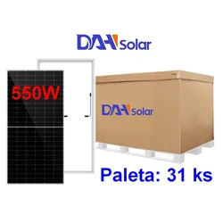 DAH Saules paneļi DHM-72X10-550W, sudraba rāmis