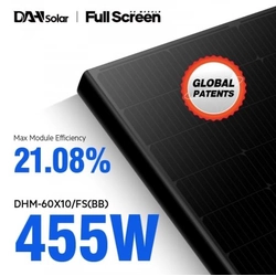 DAH Solar Module 455W DHM-T60X10 Full Screen / Full Black