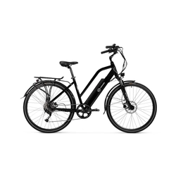 Dámsky športový elektrický bicykel Varaneo Trekking čierny; 14,5 Ah / 522 Wh; kolesá 700 * 40C (28 ")