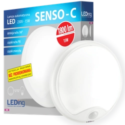 LED lamp with PIR sensor SENSO-C 10W 230V LEDING