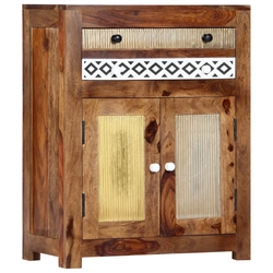 Side cabinet, 60 x 30 x 75 cm, solid Sheesham wood
