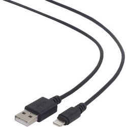 CABLEXPERT USB 2.0 LIGHTNING (IP5 AND ABOVE) CHARGING AND SYNC CABLE, 1M, BLACK