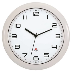 Wall clock, 30 cm, ALBA Hornew, white