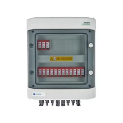 DC switchboard, IP65, Dehn DC surge arresters 1000V type 2, 5x PV string, 5x MPPT