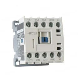 Mini contactor 12A with 3 coil supply poles 400V AC + 1 NO contact