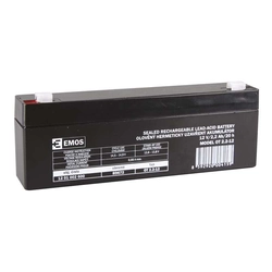 Emos Maintenance-free lead-acid battery 12 V / 2.2 Ah, faston 4.7 mm B9672