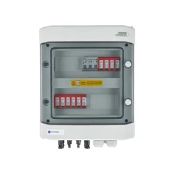 DCAC spínací zařízení, IP65, SPD DC Dehn 1000V typ 2, 2 x PV string, 2 x MPPT, SPD AC Dehn typ 2, 10A 3-F