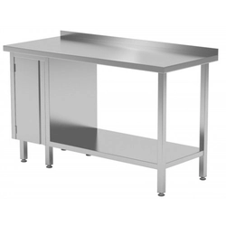 Wall table, cabinet with hinged doors and a 1700x700x850mm shelf