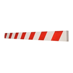 Wooden warning barrier, red-white 2 m