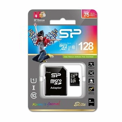 Silicon Power 128GB Elite microSDXC UHS-I CL10 Memory Card + Adapter