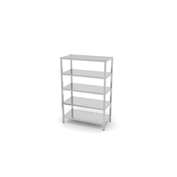 Storage rack, 5 perforated shelves | 1100x400x1800 mm