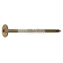 construction screw 8.0x240 / 80 YELLOW ZINC plate head, coarse thread, TORX 40 + drill
