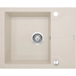 Deante Andante 1-komorowy lavabo con gocciolatoio corto - beige