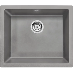 Deante Corda Flush 1-komorowy sink without drainer - metallic gray