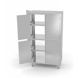 Pass-through cabinet with partition and hinged door 900 x 500 x 1800 mm POLGAST 306095 306095