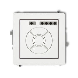 Venetian blind switch/-push button Karlik DSR-1 White IP20