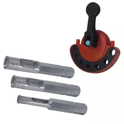 DEDRA DIAMOND DRILL SET DED1568 6, 8, 10MM, COOLING SYSTEM FOR STONE TILES, TERRACOTTA, GLASS