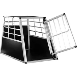 Aluminum transport crate for dogs, 65 × 90 × 69 cm,