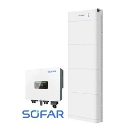 Definir: inversor híbrido SOFAR HYD15KTL-3PH, armazenamento de energia Sofar 20kWh BTS E20-DS5