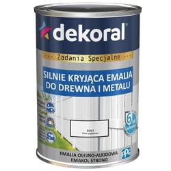 Dekoral Emakol Strong wood and metal paint, glossy white 5l