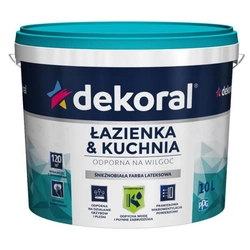 Dekoral Maleinak Plus Latexfarbe Küche & Bad weiß 10l