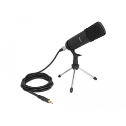 Delock Professional podcasting microfonas su XLR jungtimi ir 3 kontaktų lizdu