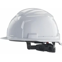 Delovna zaščitna čelada Milwaukee BOLT100 bela, neprezračevalna