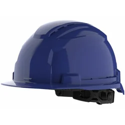 Delovna zaščitna čelada Milwaukee BOLT100 modra, ventilirana