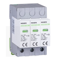 Descargador de sobretensiones NOARK para sistemas fotovoltaicos T2 1000V corriente continua 3P (112906)