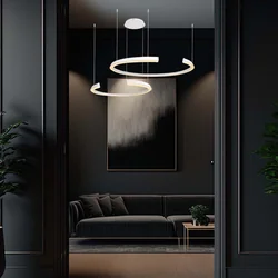 Designová stropní svítidla – Designová závěsná svítidla – IP20 – Bílé tělo – 48 Wattů – 5150 Lumenů – 3000K – Číslo modelu: – VT-7914-W