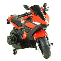 Детски акумулаторен мотоциклет, багажник MOTO-SX-5-CZERWONY