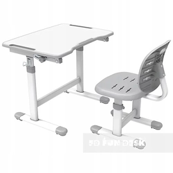Dětský psací stůl a židle OMINO Grey SET
