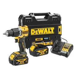 DeWalt DCD100YM2T-QW cordless impact drill 18 V | 68 Nm | 1,5 - 13 mm | Carbon Brushless | 2 x 4 Ah battery + charger | TSTAK in a suitcase