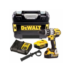 DeWalt DCD991P2-QW akumuliatorinis gręžtuvas su griebtuvu 18 V|95 Nm | Anglies šepetėlis |2 x 5 Ah baterija + įkroviklis | TSTAK lagamine