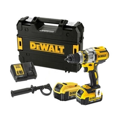 DeWalt DCD991T2-QW cordless drill driver with chuck 18 V | 66 Nm/95 Nm | Carbon Brushless | 2 x 6 Ah battery + charger | TSTAK in a suitcase