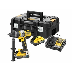 DeWalt DCD999H2T-QW akumulátorová příklepová vrtačka 18 V | 67 Nm/126 Nm | 1,5 - 13 mm | Carbon Brushless | 2 x 5 Ah baterie + nabíječka | V kufru