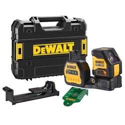 DeWalt DCE088NG18-XJ Zelený čiarový laser Efektívny lúč s zachytávačom signálu: 0 - 50 m | Bez batérie a nabíjačky | TSTAK v kufri
