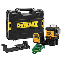 DeWalt DCE089NG18-XJ Groene lijnlaser Effectieve straal met signaalinterceptor: 0 - 50 m | Zonder batterij en oplader | TSTAK in een koffer