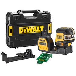 DeWalt DCE822NG18-XJ Laser de linha e ponto verde Feixe efetivo com interceptor de sinal: 0 - 50 m | Sem bateria e carregador | TSTAK em uma mala