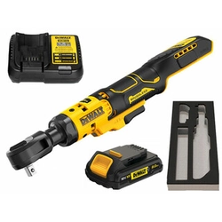 DeWalt DCF513D1G-QW Cordless Ratchet Wrench 18 V | 3/8 inch | 95 Nm | Carbon Brushless | 1 x 2 Ah battery + charger | In a cardboard box